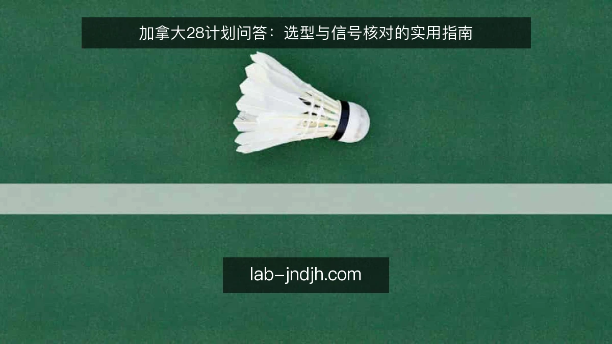 加拿大28计划问答:选型与信号核对的实用指南